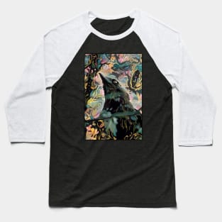 Colourful Corvids - Through The Leaves Baseball T-Shirt